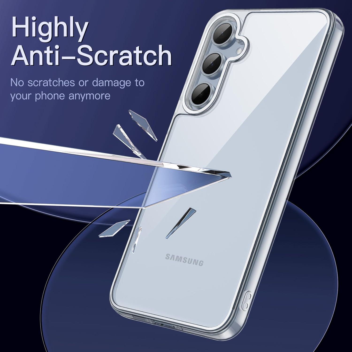 JETech Samsung Galaxy A55 5G Hülle Stoßfeste Schutzhülle Klar
