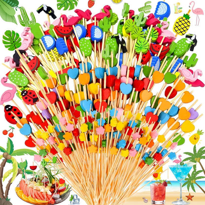 Cocktail Zubehör 300 Stück Cocktail Picks Holz Zahnstocher
