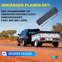 Anhängerplane Flachplane 258x136x8cm – Wasserdicht & Passgenau
