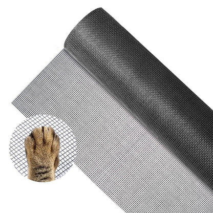 Fliegennetz Meterware 120x250cm – Fiberglas Insektenschutz Gewebe Schwarz