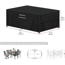 Wasserdichte Gartenmöbel Abdeckung 140x80x80cm – Schutzhülle für Möbel