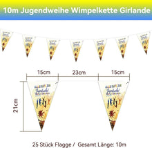 Jugendweihe Wimpelkette 10m - Alles Gute zur Jugendfeier