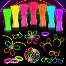 Knicklichter Party Pack für Kinder, 378 Leuchtstäbe Halloween Set