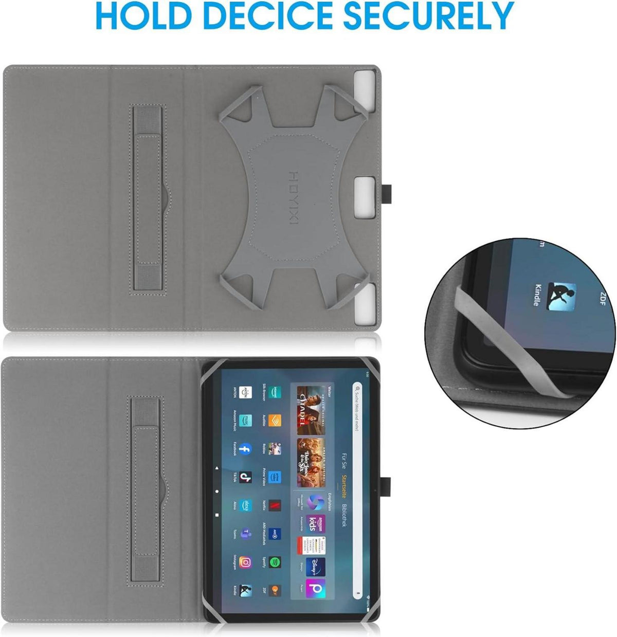 HoYiXi Universal Tablette Hülle 10-11 Zoll Lenovo Samsung Android Tablet Schutzhülle