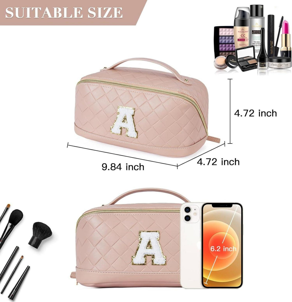 Make up Tasche Damen PU-Leder