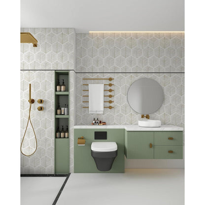 Selbstklebende Wasserdichte Vinyl Tapete Beige 0.4W x 6L m
