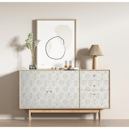 Selbstklebende Wasserdichte Vinyl Tapete Beige 0.4W x 6L m