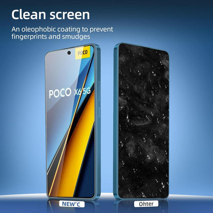 Panzer Schutz Glas für Xiaomi Poco X6 5G 3 Stück 9H Härte Ultra-klar