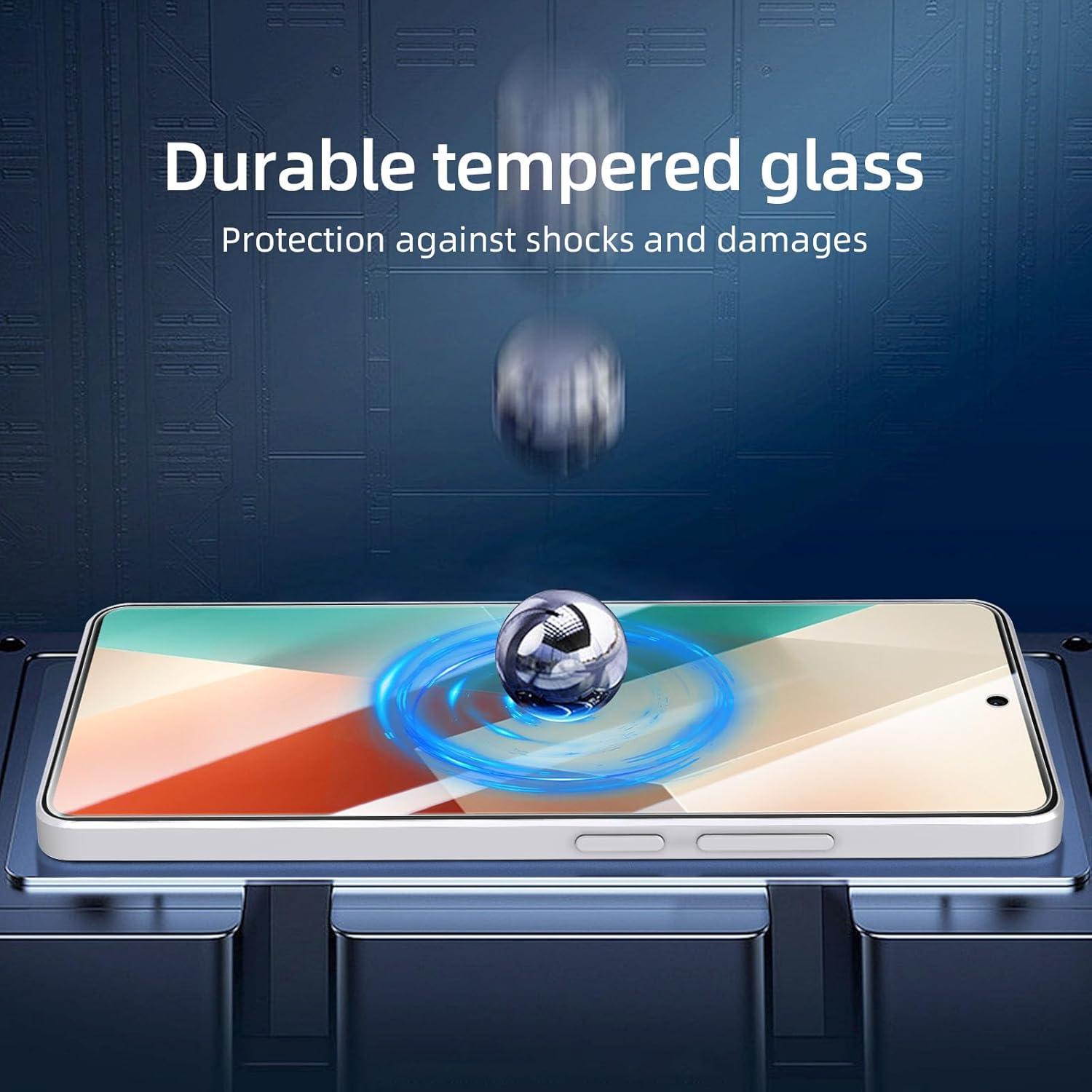 Panzer Schutz Glas Xiaomi Redmi Note 13 Display Schutzfolie 3er Pack 9H Härte