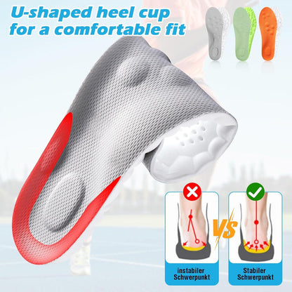 Orthopädische Einlegesohlen Memory Foam 3 Paar für Damen Herren