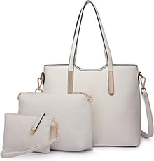 Elegante PU-Leder Handtasche Set für Damen - Büro Schule Shoppen