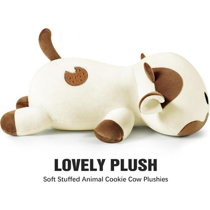 Kuscheltier Kuh Plüschtier 30cm Braun - Weiches Kuschelkissen Geschenk