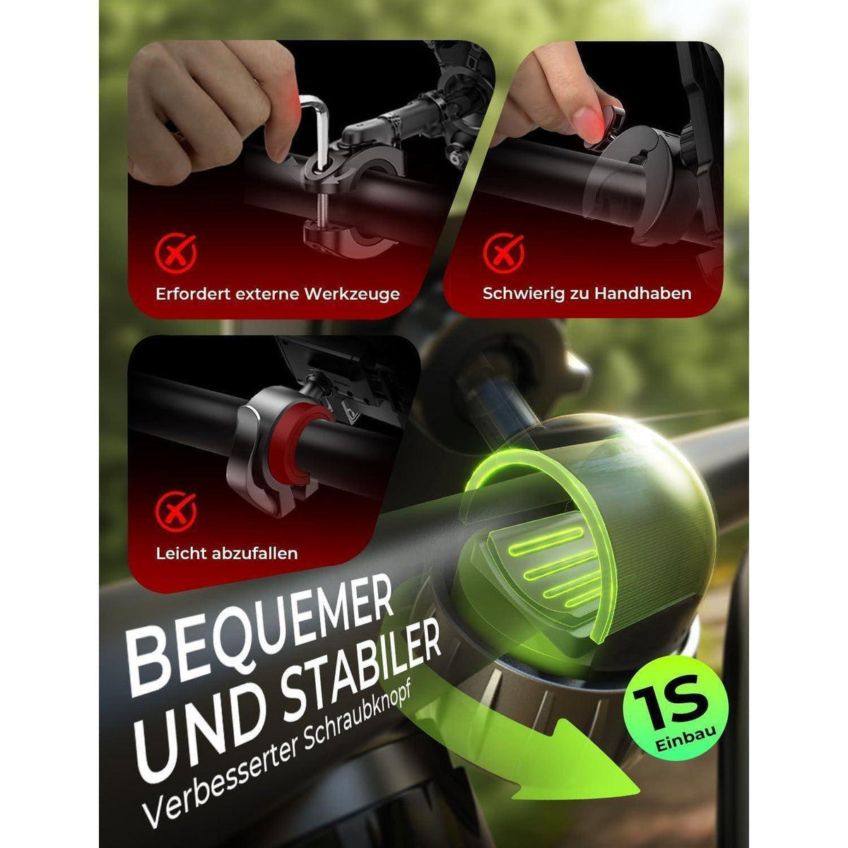 Fahrrad Handyhalterung Silikon Pro – Stabil & Vielseitig
