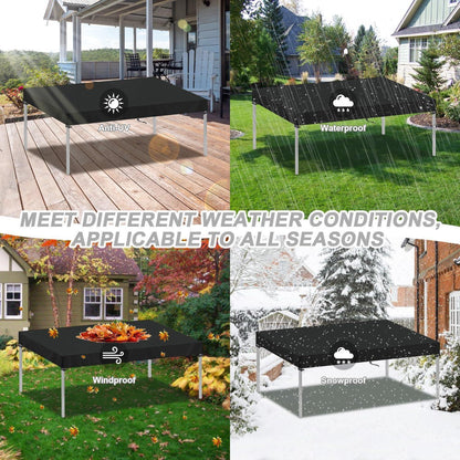 Gartentisch Abdeckung 160x100x15cm – Wetterfest & Wasserdicht