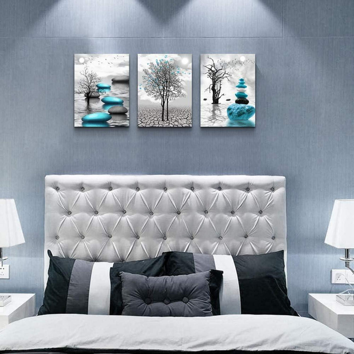 Bilder Schwarz Weiß Leinwandkunst Landschaft Natur Wohnzimmer Büro