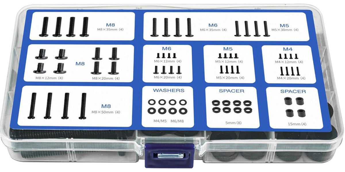 Universal TV-Schrauben Set VESA M4 M5 M6 M8 80 Zoll Schwarz