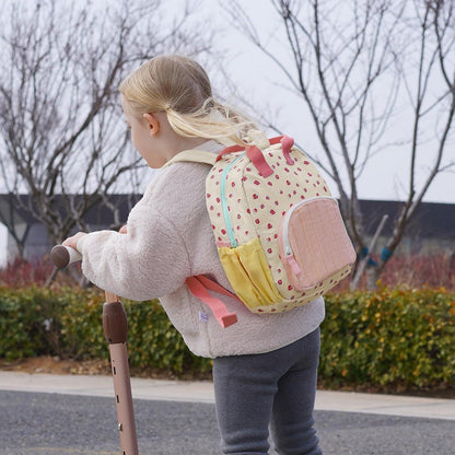 Kinderrucksack Mädchen Erdbeere 30cm für 2-5 Jahre