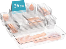 36er Set Schubladen Organizer transparent stapelbar