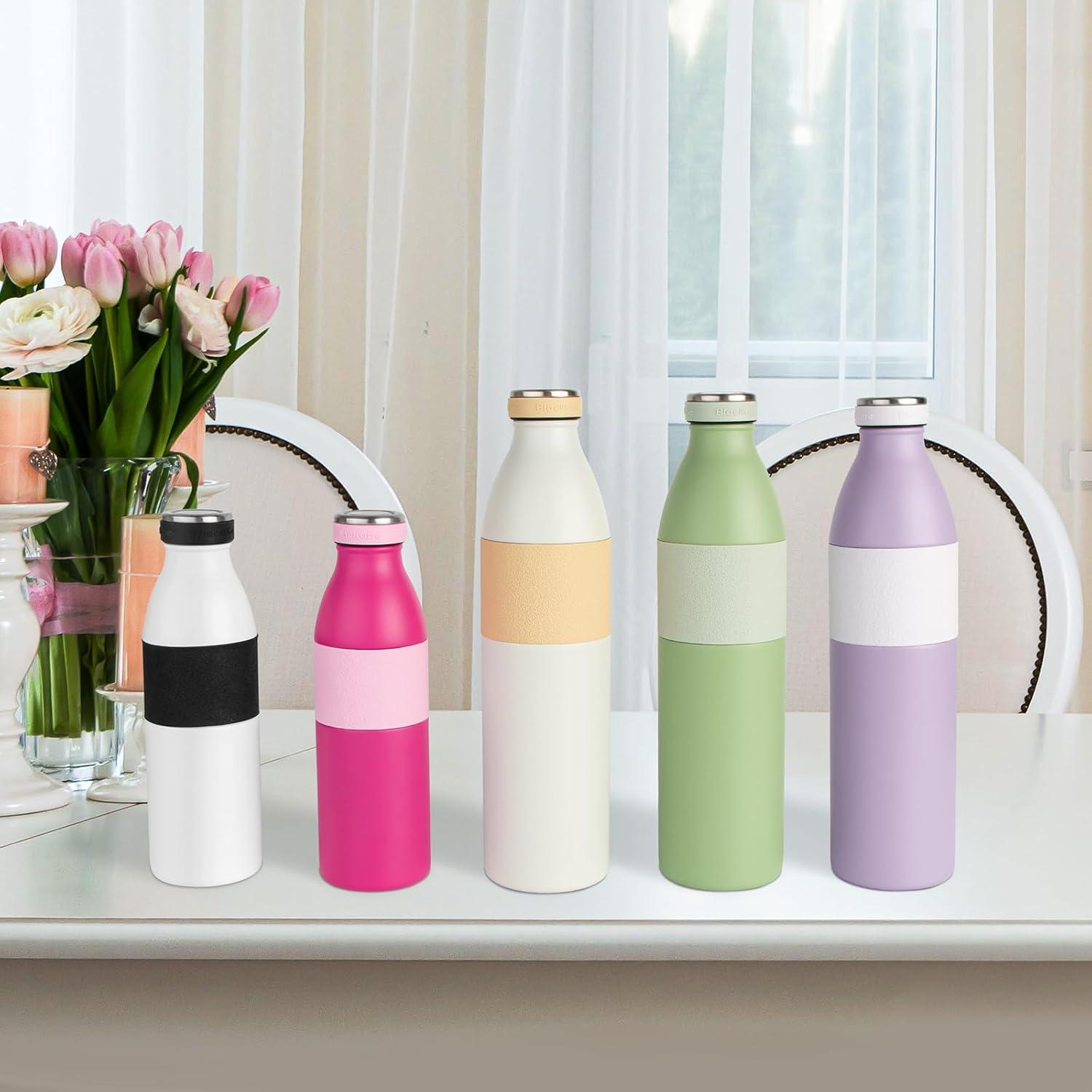 Edelstahl Trinkflasche 1L 500ml Thermosflasche BPA-frei Outdoor Fitness