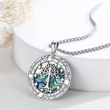TRISHULA Abalone Baum der Gondor Halskette 925 Silber