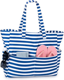 Strandtasche XXL mit Reißverschluss für Familie & Damen