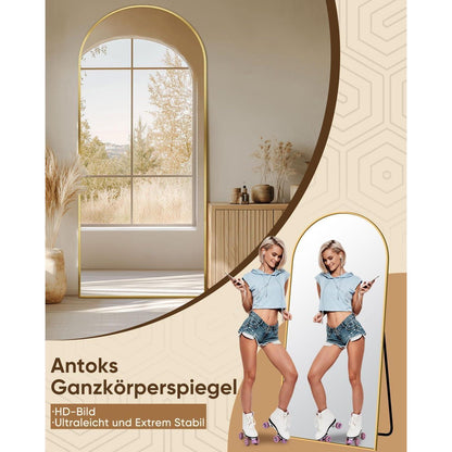Ganzkörperspiegel Standspiegel gebogen | Modern & Langlebig