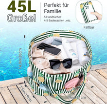 Strandtasche XXL Damen mit Reißverschluss - Badetasche Beach