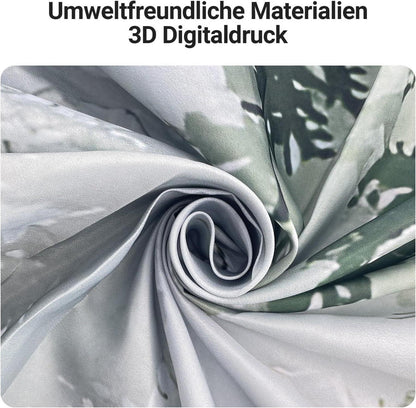 Duschvorhang Waldmuster Antischimmel 240x200cm 16 Ösen Wasserdicht