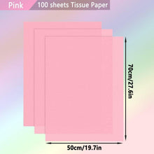 100 Blatt Rosa Seidenpapier 70x50 cm Geschenkverpackung Bastelpapier