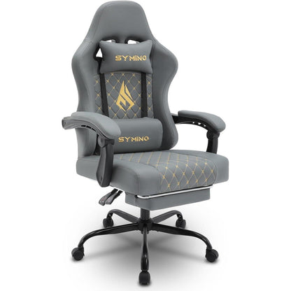Gaming Stuhl Racing Gamer Sessel mit Fußstütze