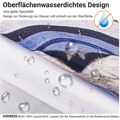 Duschvorhang 150x200cm Katzenschwimme Antischimmel