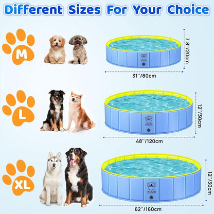 COZII Hundepool 80x20cm faltbarer Planschbecken Kinder Pool