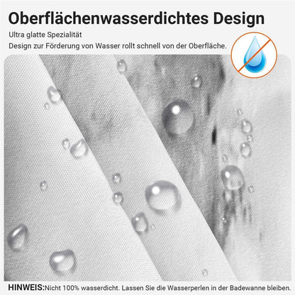 Duschvorhang Marmor 120x200cm Textil Wasserdicht Antischimmel Waschbar