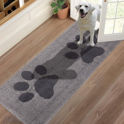 Rutschfeste Fußmatte Grau 80x178 cm – Sauberlaufmatte für Innen