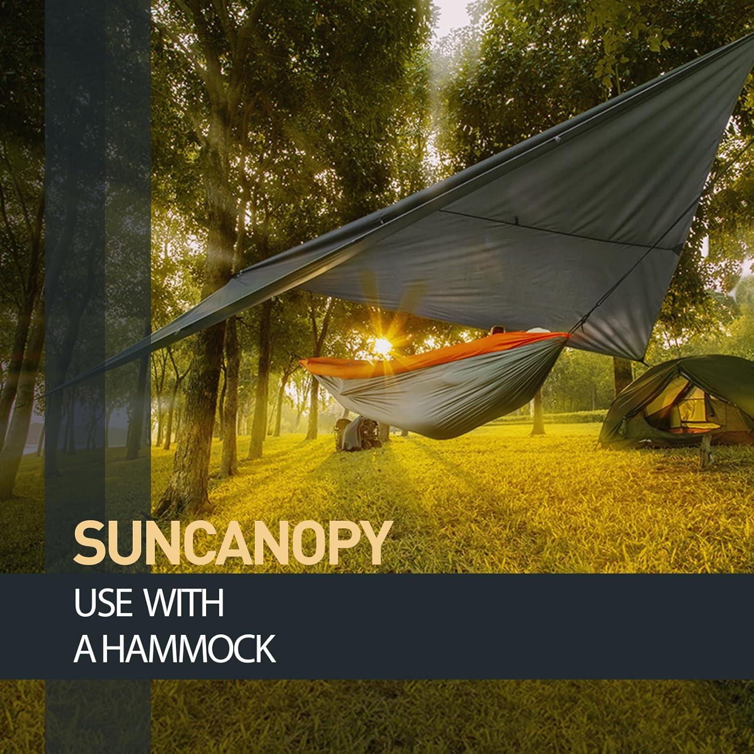 Tarp 3x4M Ultraleicht Wasserdicht Camping Zeltplane mit Zubehör