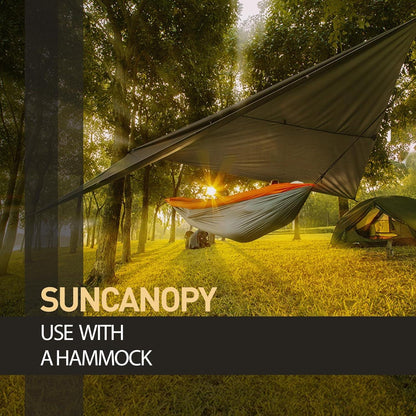 Tarp 3x3M Wasserdicht Ultraleicht Camping Zeltplane Anti-UV Outdoor