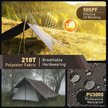 VOSOIR Tarp 3x5M Ultraleicht Wasserdicht Camping Zeltplane
