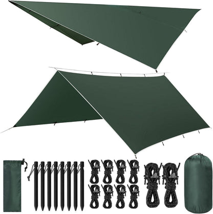 Ultraleichtes 3x5M Camping Zeltplane Wasserdicht Anti-UV Schutz