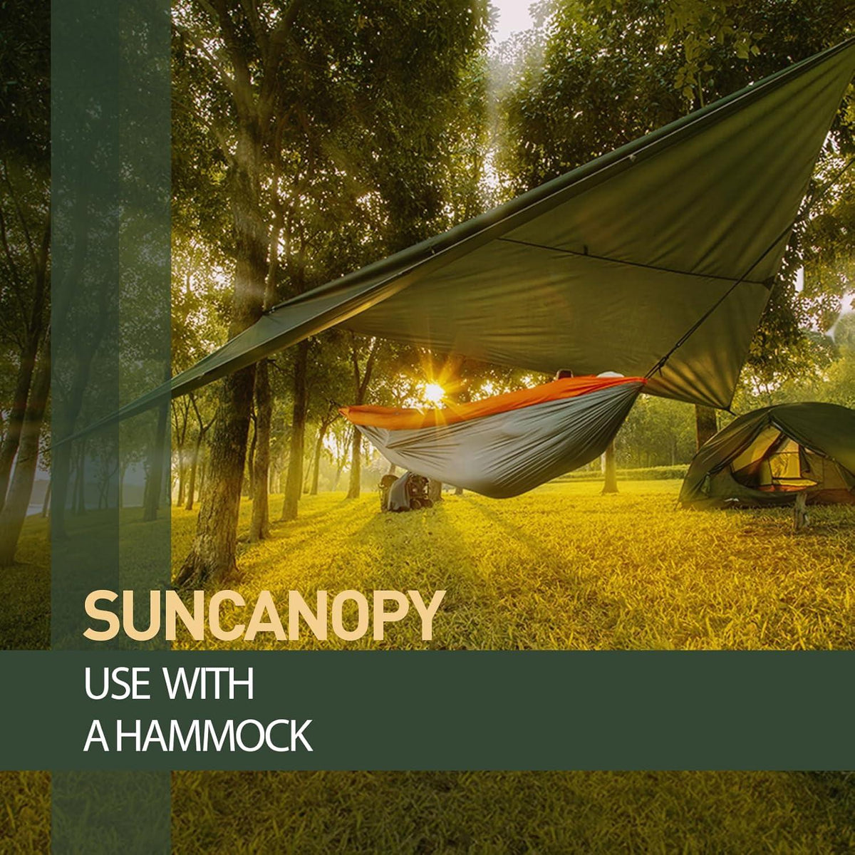 Tarp 3x5M Wasserdicht Ultraleicht Camping Zeltplane Anti-UV Schutz mit