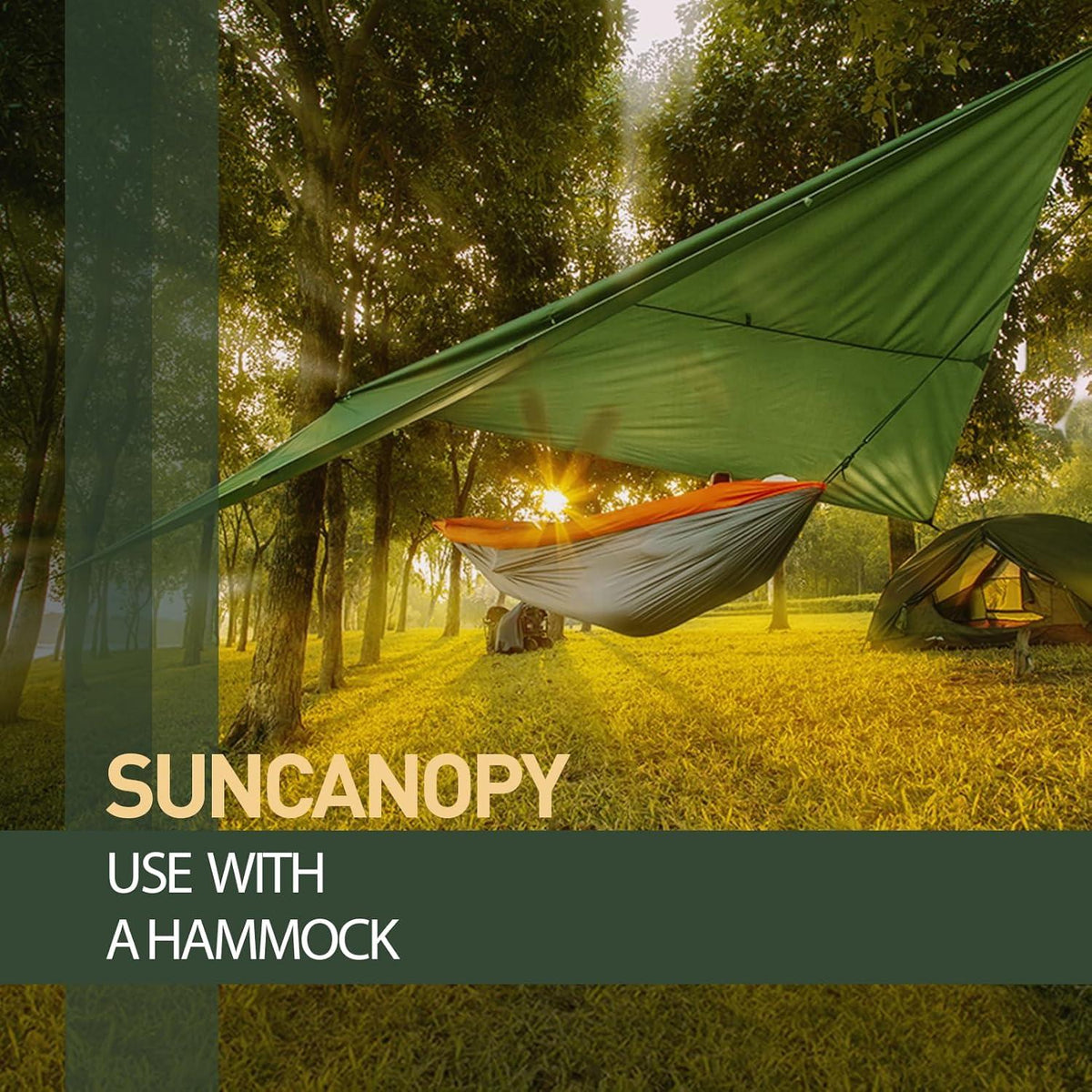 Camping Zeltplane 3x4M Wasserdicht Ultraleicht mit Zubehör Anti-UV