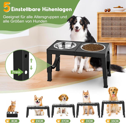 XBEN Erhöhter Hundenapf 5 Höhenverstellbar Futternapf 2