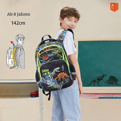 Kinder Rucksack Dino mit Lunchbox & Stiftekasten