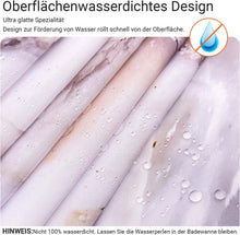 Duschvorhang 150x200cm Graugelb Marmor Antischimmel