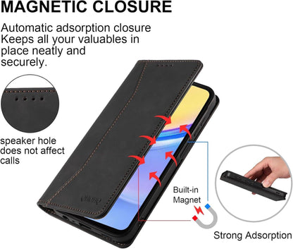 QHOHQ Samsung Galaxy A15 4G/5G Handyhülle Flip Case mit