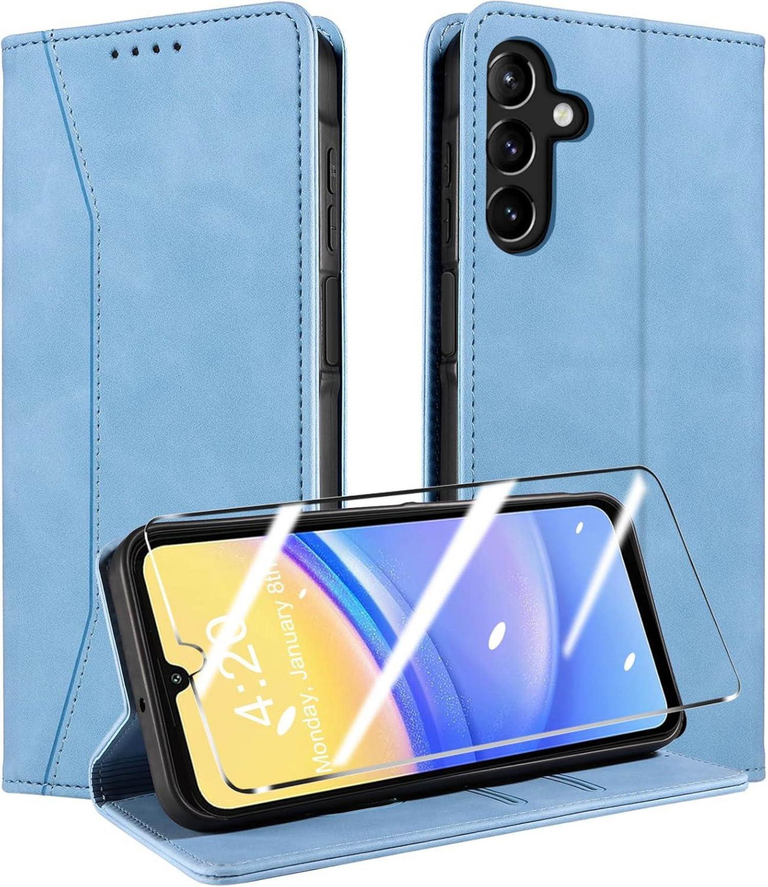 Samsung Galaxy A15 Handyhülle mit Panzerfolie und RFID Schutz