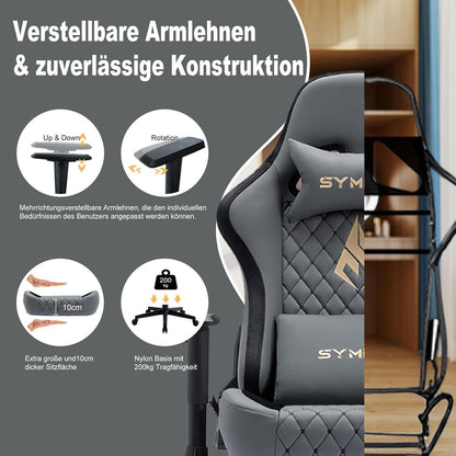 Symino Gaming Stuhl - Ergonomisch, 200kg