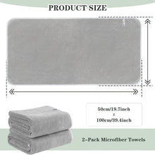 Mikrofaser Handtuch Haare Saugstark 50x100cm 2er Pack
