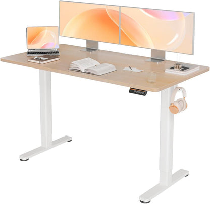 Höhenverstellbarer Schreibtisch Elektrisch 140x60cm Memory Funktion