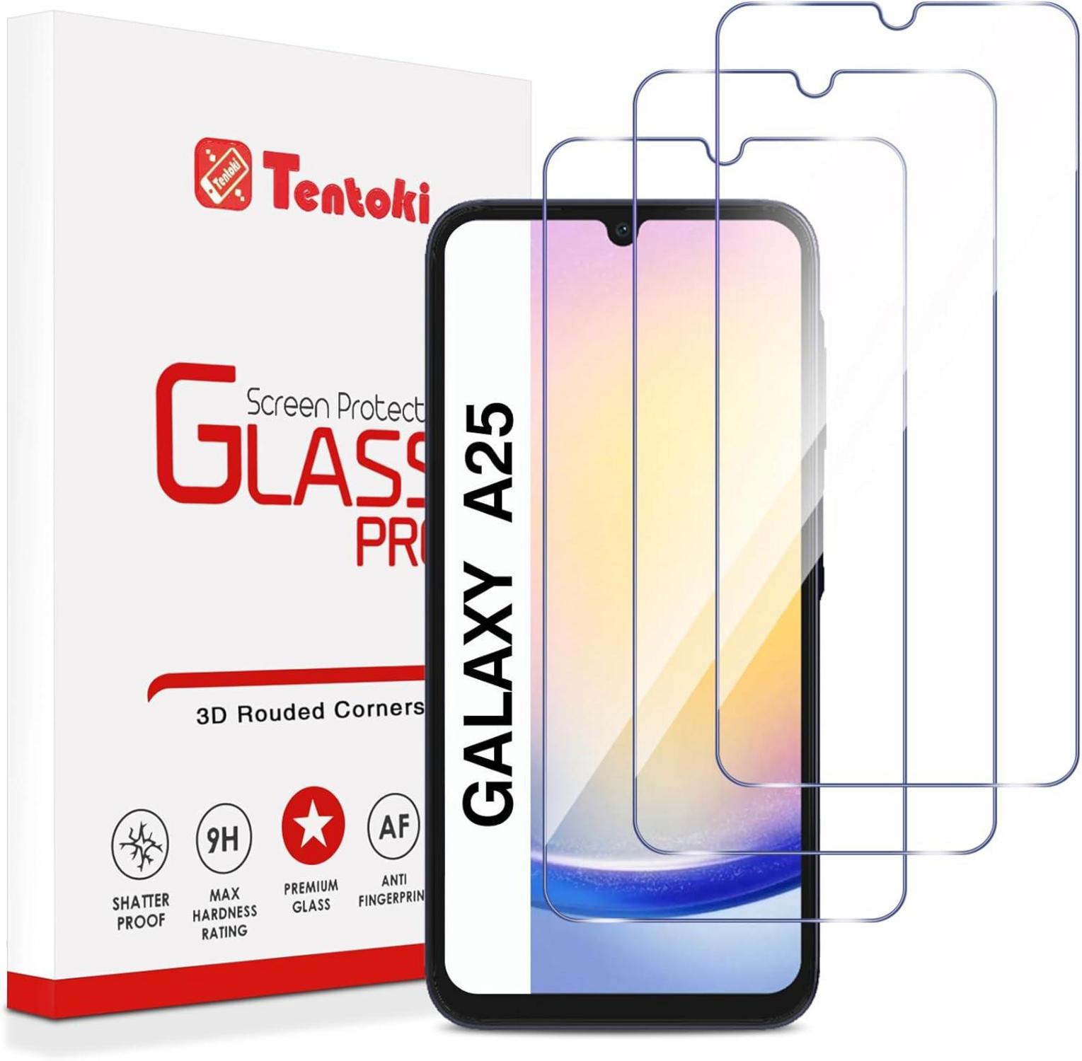 Panzer Schutzfolie für Samsung Galaxy A25 5G/4G 6,5 Zoll, 3 Stück
