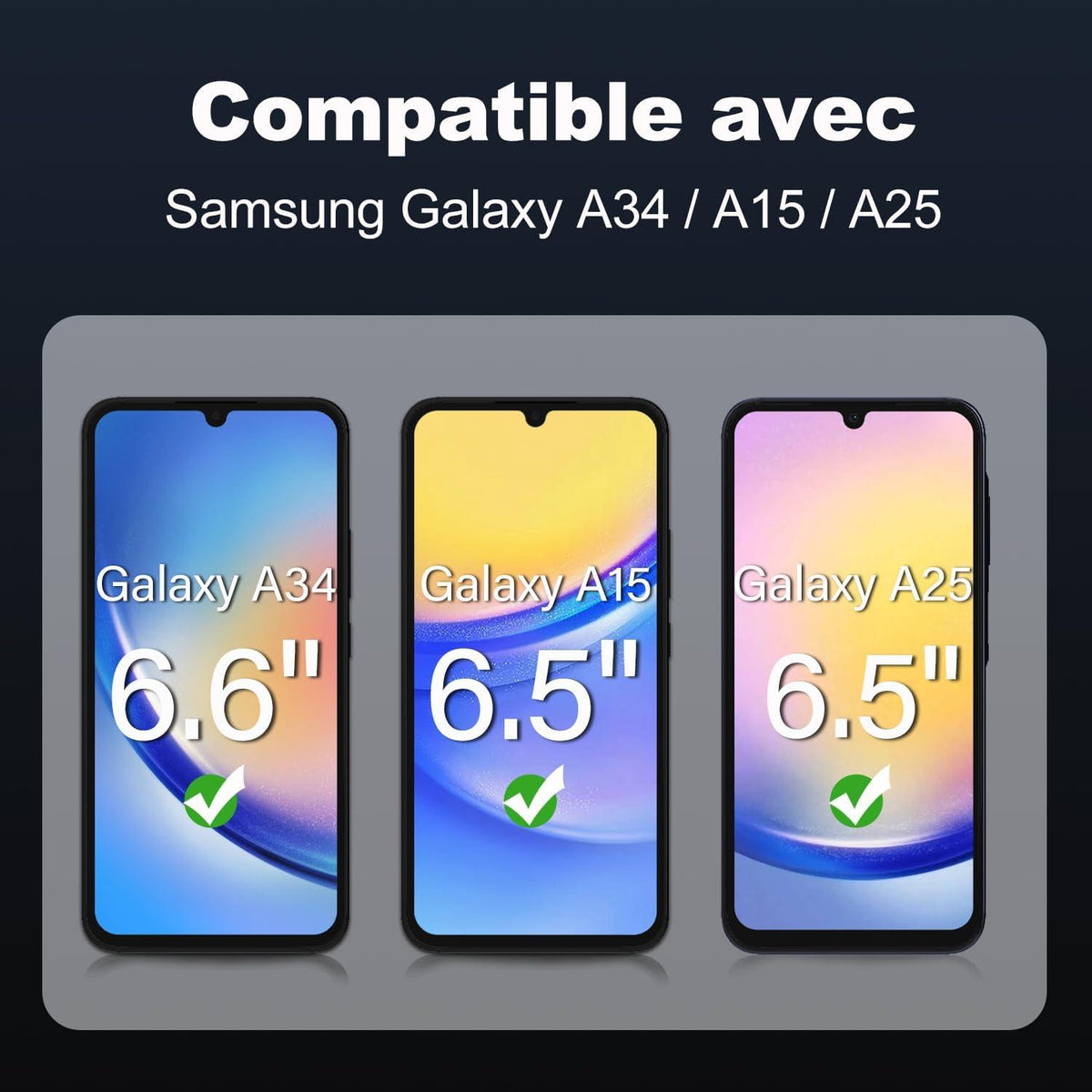 Panzerfolie Samsung Galaxy A34 5G/4G 6,6 Zoll 3er Pack